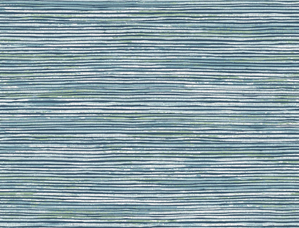Malibu Osprey Faux Grasscloth Wallpaper - Coastal Grasscloth - Midnight Blue, Spearmint, and Ice | Malibu Wallpaper