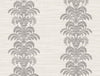 Malibu Palm Frond Stripe Stringcloth Wallpaper - Coastal Palm Leaf - Charcoal and Ivory | Malibu Wallpaper