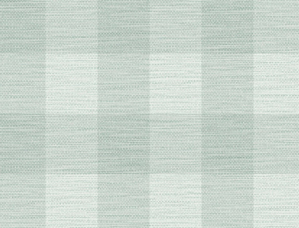 Malibu Rugby Gingham Wallpaper - Coastal Gingham - Sea Glass | Malibu Wallpaper