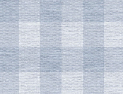 Rugby Gingham Coastal Gingham - Carolina Blue | Architectural Wallcoverings
