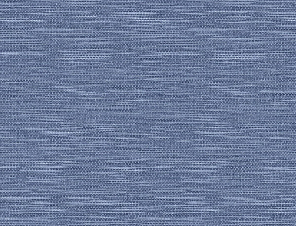 Malibu Faux Linen Weave Wallpaper - Coastal Faux - Coastal Blue | Malibu Wallpaper