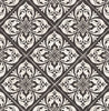 Malibu Plumosa Tile Wallpaper - Coastal Tile - Ebony and Silver | Malibu Wallpaper