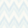 Malibu Regent Flamestitch Stringcloth Wallpaper - Coastal Chevron - Blue Frost and Eggshell | Malibu Wallpaper