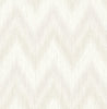 Malibu Regent Flamestitch Stringcloth Wallpaper - Coastal Chevron - Winter Fog and Eggshell | Malibu Wallpaper