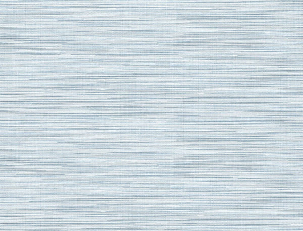 Malibu Reef Stringcloth Wallpaper - Coastal Grasscloth - Blue Frost | Malibu Wallpaper