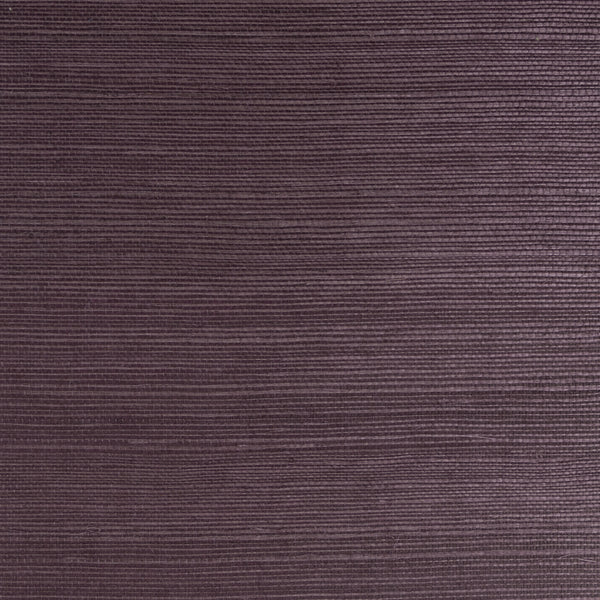 Fentucci Sisal Contemporary Grasscloth - Deep Plum | Architectural Wallcoverings