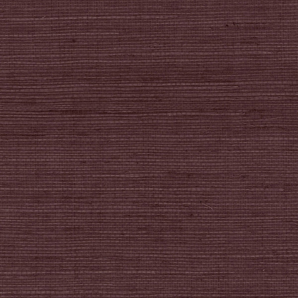 Fentucci Sisal Grasscloth Wallpaper - Coastal Grasscloth - Deep Plum | Fentucci