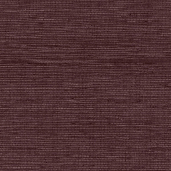Fentucci Sisal Grasscloth Wallpaper - Coastal Grasscloth - Deep Plum | Fentucci