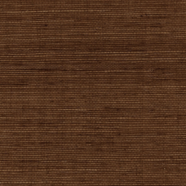 Fentucci Sisal Grasscloth Wallpaper - Coastal Grasscloth - Chocolate | Fentucci