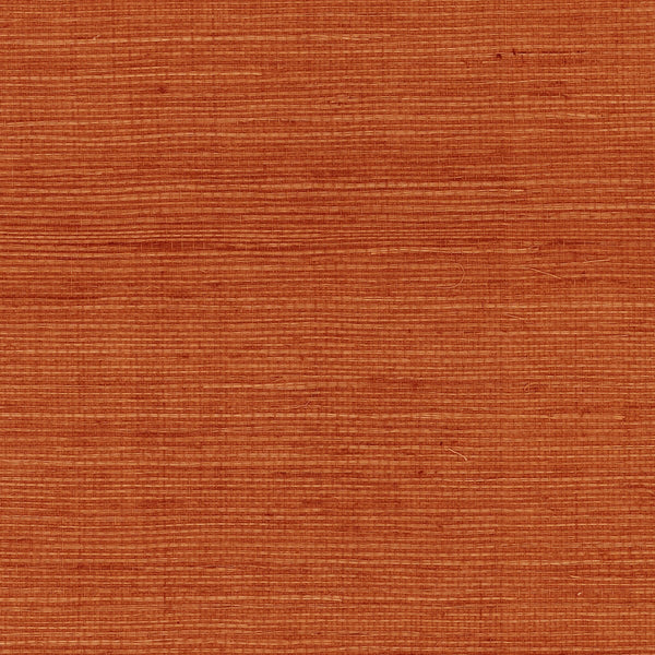 Fentucci Sisal Grasscloth Wallpaper - Coastal Grasscloth - Blood Orange | Fentucci