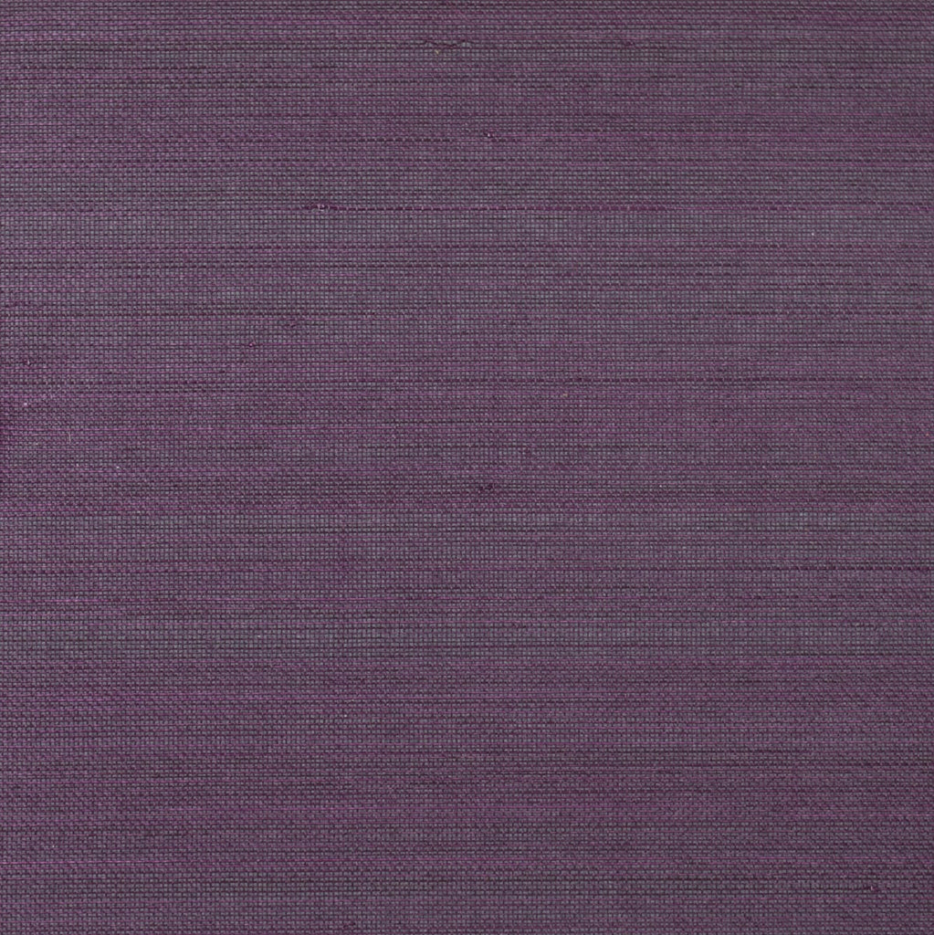Fentucci Abaca Wallpaper - Contemporary Grasscloth - Grape & Metallic Magenta | Malibu Wallpaper