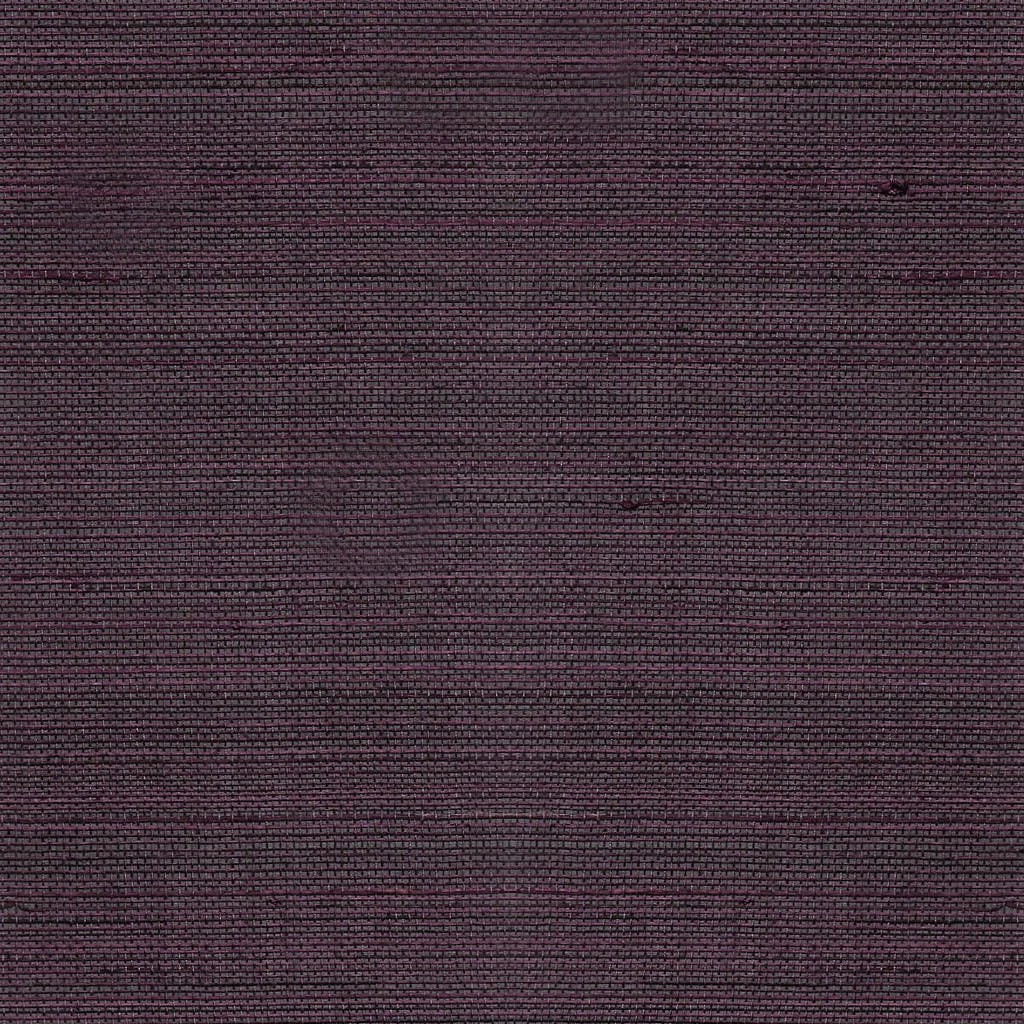 Fentucci Abaca Grasscloth Wallpaper - Coastal Grasscloth - Deep Plum