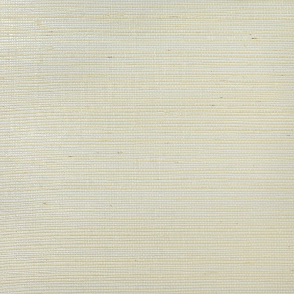 Fentucci Sisal Contemporary Grasscloth - Metallic Silver and Ivory | Architectural Wallcoverings