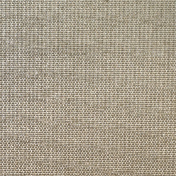 Fentucci Paperweave Contemporary Grasscloth - Metallic Silver & Taupe | Architectural Wallcoverings