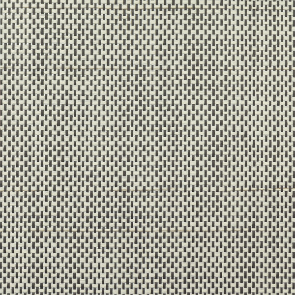 Fentucci Paper and Linen Wallpaper - Contemporary Grasscloth - Charcoal & Linen | Malibu Wallpaper