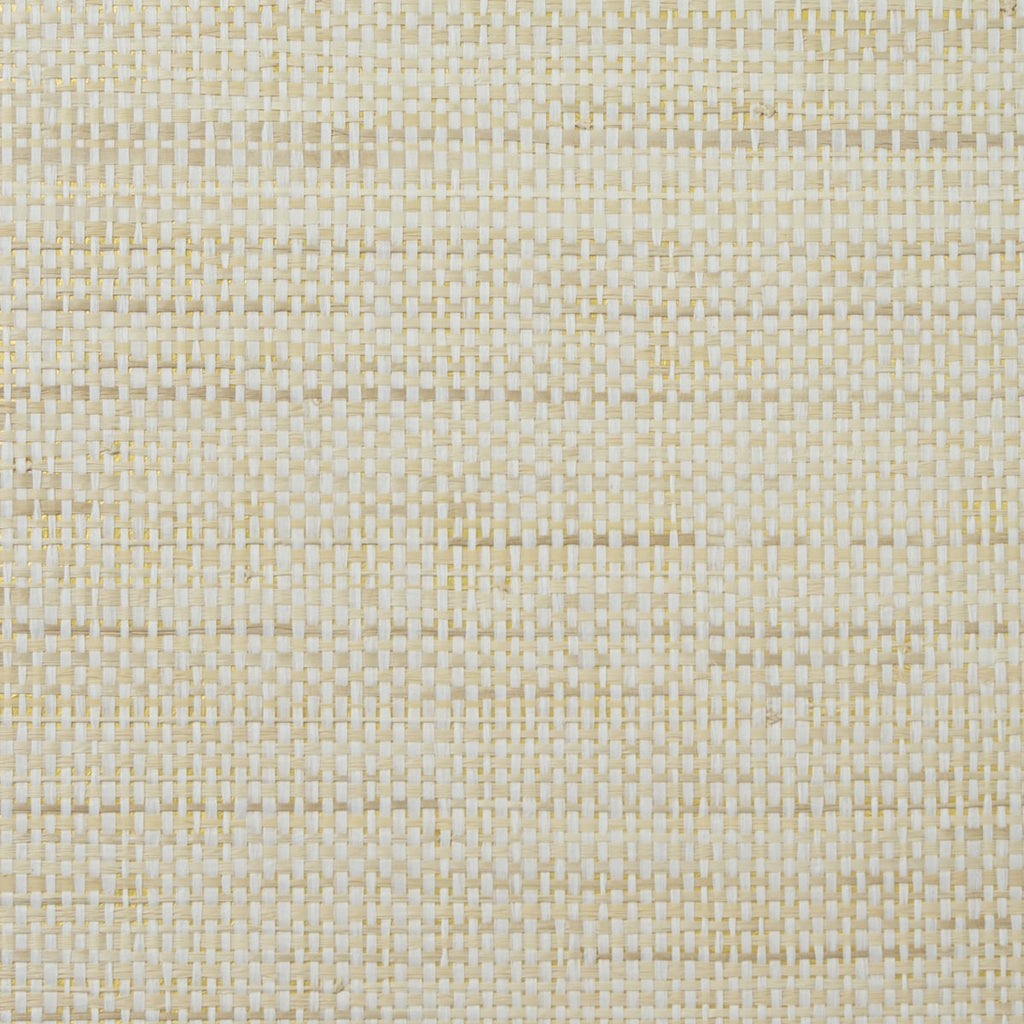 Fentucci Paper and Raffia Wallpaper - Contemporary Grasscloth - Antique White & Gold | Malibu Wallpaper