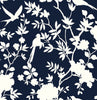Malibu PS Mono Toile Coastal Chinoiserie - Midnight Blue | Peel and Stick Removable Wallpaper