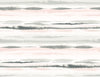Malibu PS Horizon Stripe Contemporary Stripes - Pink Sunset | Peel and Stick Removable Wallpaper