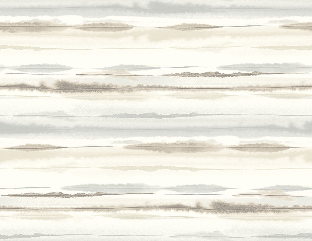 Malibu PS Horizon Stripe Contemporary Stripes - Sand Dunes | Peel and Stick Removable Wallpaper
