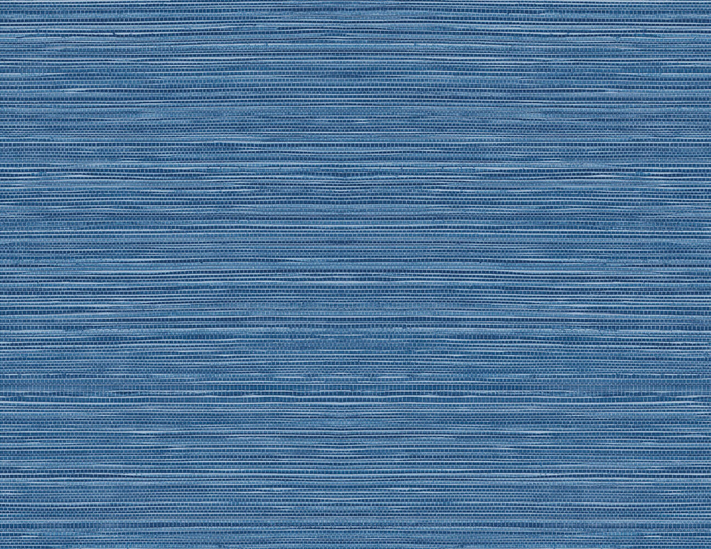 Malibu PS Luxe Sisal Contemporary Grasscloth - Coastal Blue | Peel and Stick Removable Wallpaper