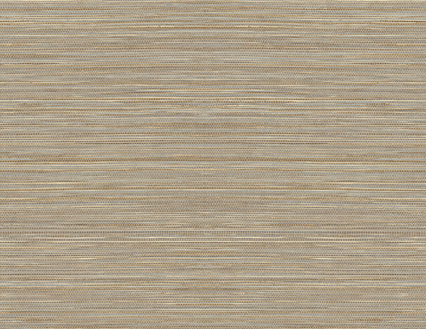 Malibu Ps Luxe Sisal Contemporary Grasscloth - Pashmina & Metallic Silver | Peel and Stick Removable Wallcovering