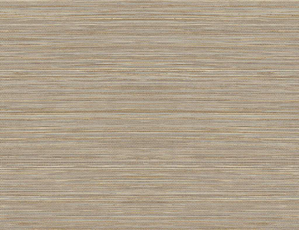 Malibu PS Luxe Sisal Contemporary Grasscloth - Pashmina & Metallic Silver | Peel and Stick Removable Wallpaper