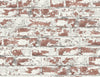 Malibu PS Soho Brick Industrial Brick - Terra Cotta | Peel and Stick Removable Wallpaper