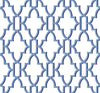 Malibu PS Coastal Lattice Coastal Geometric - Riviera Blue | Peel and Stick Removable Wallpaper