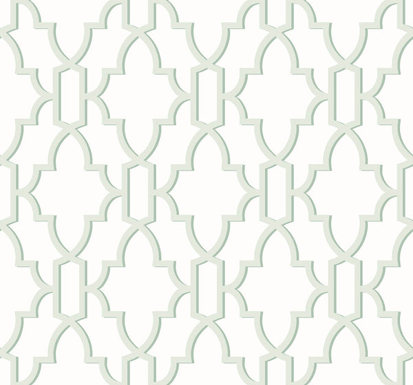 Malibu Ps Coastal Lattice Coastal Geometric - Seaglass | Peel and Stick Removable Wallcovering