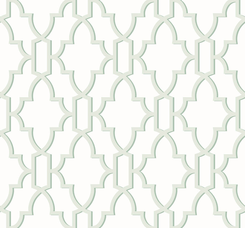 Malibu PS Coastal Lattice Coastal Geometric - Seaglass | Peel and Stick Removable Wallpaper