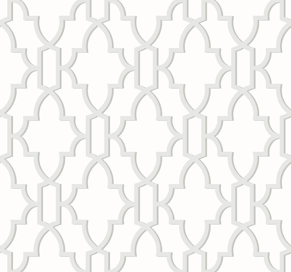 Malibu PS Coastal Lattice Coastal Geometric - Harbor Mist | Peel and Stick Removable Wallpaper