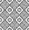 Malibu PS Porto Tile Coastal Tile - Onyx | Peel and Stick Removable Wallpaper