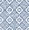 Malibu PS Porto Tile Coastal Tile - Riviera Blue | Peel and Stick Removable Wallpaper