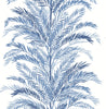 Malibu PS Keana Palm Coastal Botanical - Coastal Blue | Peel and Stick Removable Wallpaper