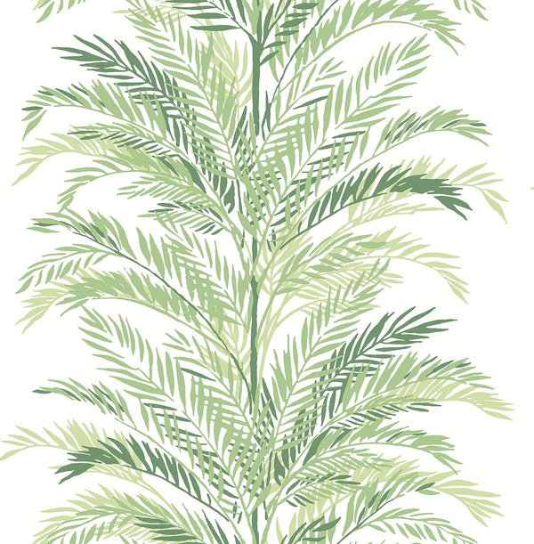 Malibu Ps Keana Palm Coastal Botanical - Paradise Green | Peel and Stick Removable Wallcovering