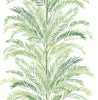Malibu PS Keana Palm Coastal Botanical - Paradise Green | Peel and Stick Removable Wallpaper