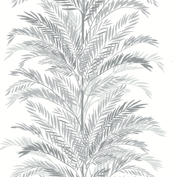 Malibu Ps Keana Palm Coastal Botanical - Harbor Mist | Peel and Stick Removable Wallcovering