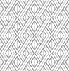 Malibu PS Boho Grid Bohemian Geometric - Alloy | Peel and Stick Removable Wallpaper
