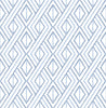 Malibu PS Boho Grid Bohemian Geometric - Denim Blue | Peel and Stick Removable Wallpaper