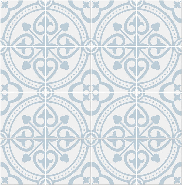 Malibu Ps Villa Mar Tile Coastal Tile - Hampton Blue | Peel and Stick Removable Wallcovering