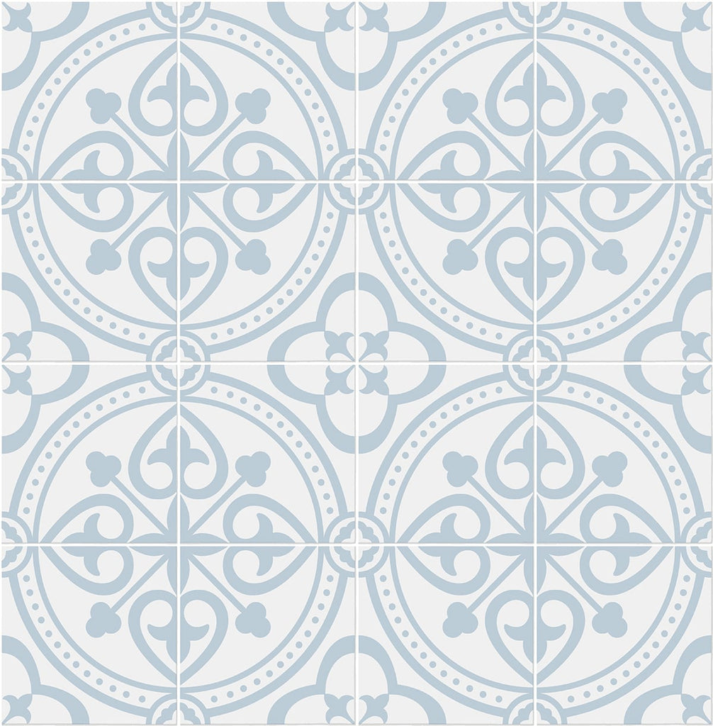 Malibu PS Villa Mar Tile Coastal Tile - Hampton Blue | Peel and Stick Removable Wallpaper