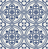 Malibu PS Villa Mar Tile Coastal Tile - Denim Blue | Peel and Stick Removable Wallpaper
