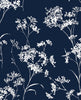 Malibu PS Floral Mist Contemporary Floral - Hampton Blue | Peel and Stick Removable Wallpaper