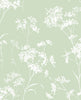 Malibu PS Floral Mist Contemporary Floral - Seacrest Green | Peel and Stick Removable Wallpaper