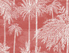 Malibu Palm Grove  Wallpaper - Coastal Botanical - Coral | Malibu Wallpaper