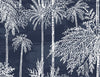 Malibu Palm Grove  Wallpaper - Coastal Botanical - Midnight Sky | Malibu Wallpaper