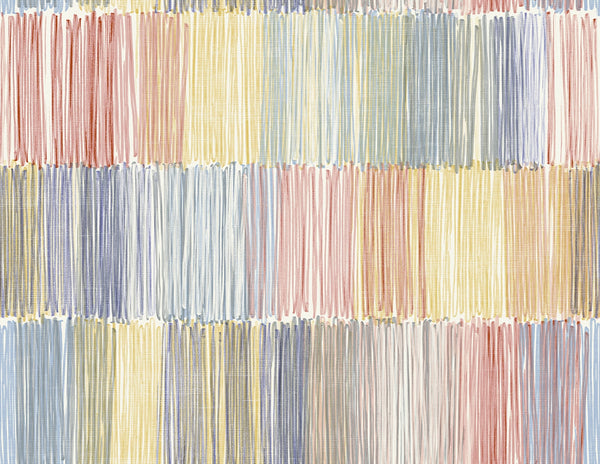 Malibu Arielle Abstract Stripe Wallpaper - Contemporary Stripe - Summer Sky | Malibu Wallpaper