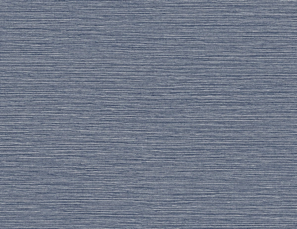 Tiger Island Faux Sisal Coastal Faux Grasscloth - Denim Blue | Architectural Wallcoverings