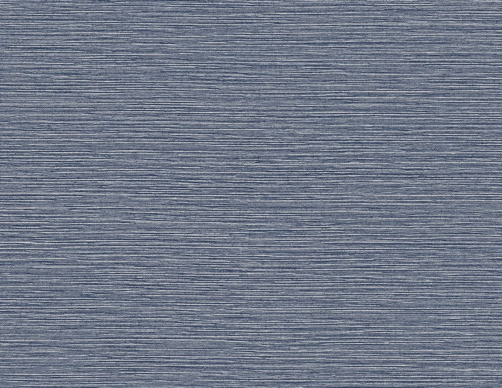 Malibu Tiger Island Faux Sisal Wallpaper - Coastal Faux Grasscloth - Denim Blue | Malibu Wallpaper