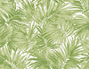 Malibu Cordelia Tossed Palms Wallpaper - Coastal Botanical - Spring Green | Malibu Wallpaper